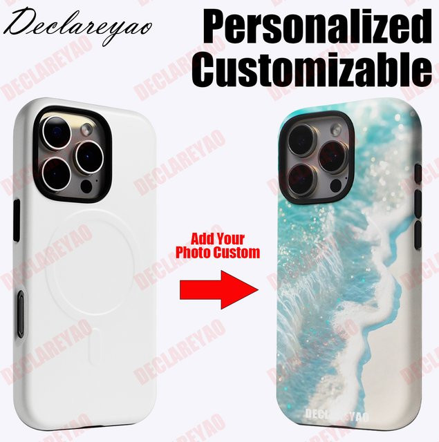 Personalisierte DIY-Fotohülle für iPhone 12 13 14 15 16 17 Pro Max Plus und SE von DECLAREYAO in Multicolour - Bild 1