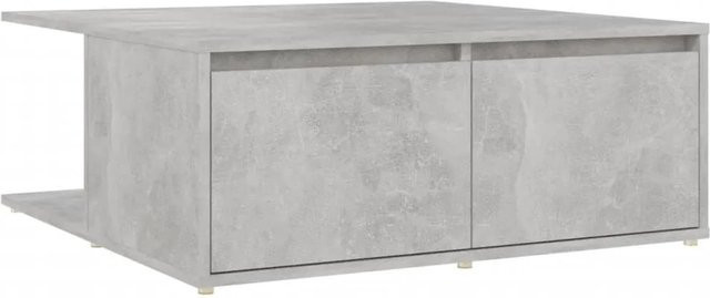 vidaXL Couchtisch in Betongrau und Eiche aus Holzwerkstoff, B/T/H: 80 x 80 x 31 cm - Bild 1