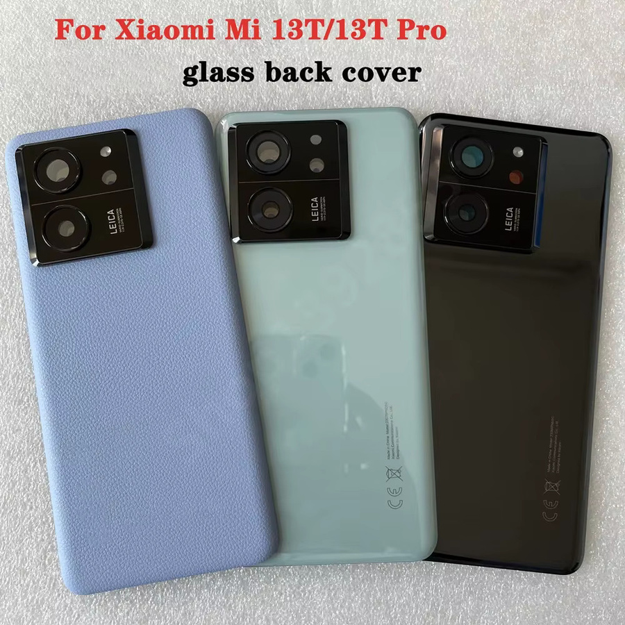 Xiaomi Ersatzteil-Set für Mi 13T und Mi 13T Pro mit gehärteter Glas-Rückabdeckung und Kamerarahmen in Green/Multicolour - Bild 1