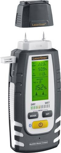 Laserliner MultiWet-Master Compact Plus Materialfeuchtemessgerät mit Temperaturmessung in Grau - Bild 1