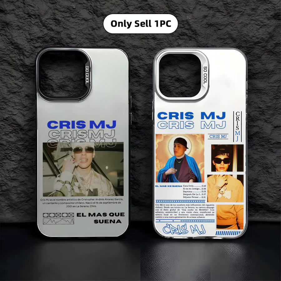 C-Cris Designer Handyhülle mit MJ Singer Rap Motiv für iPhone 11 bis iPhone 17 Pro Max in Multicolour Matt Laser Aurora Design - Bild 3