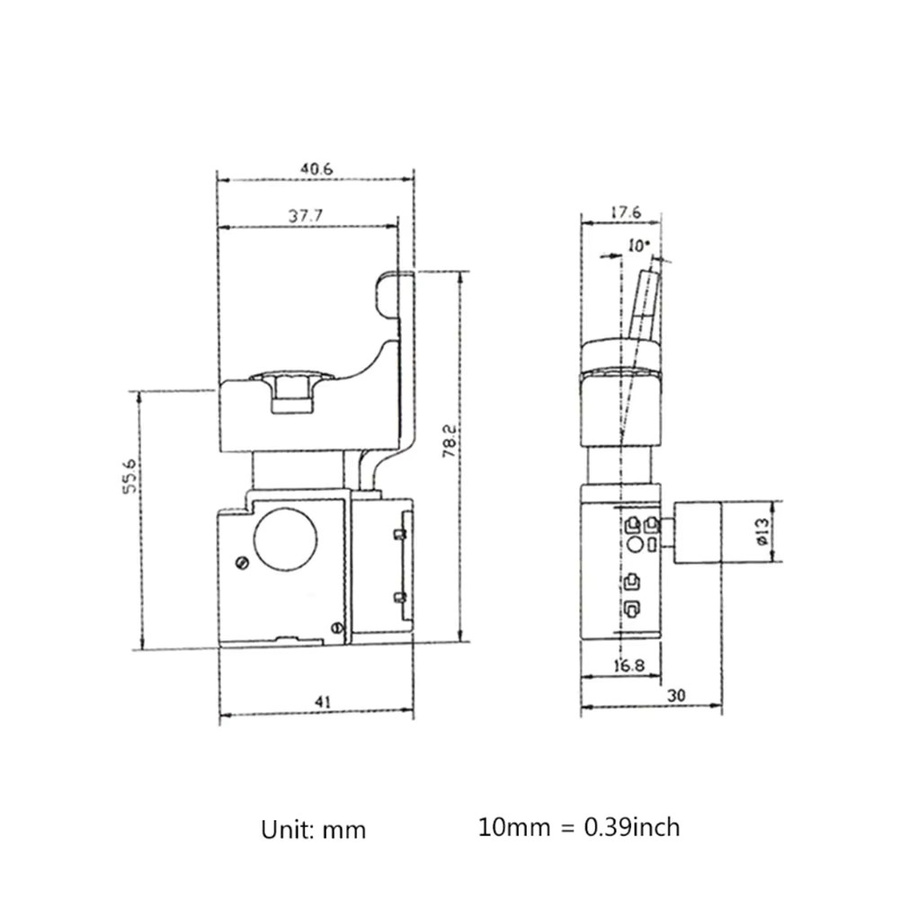 Vibratite SPST Typ Trigger-Schalter für elektrische Bohrmaschinen, 6A 250V, Kunststoff-Geschwindigkeitsregelung - Bild 3