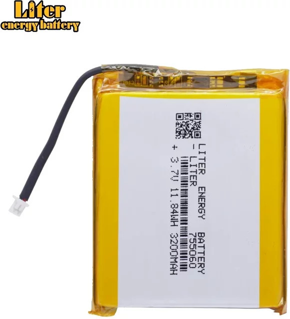 Wiederaufladbarer Li-Polymer-Akku 3,7 V 3200 mAh für die Anbernic RG406H Spielekonsole, Farbe: Gelb - Bild 1