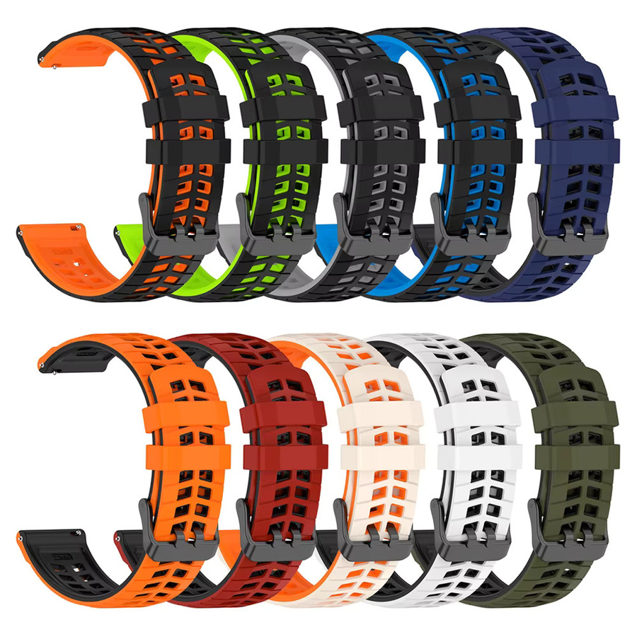 Amazfit Sportarmband, Silikon, 22 mm, Schwarz, Unisex - Bild 2