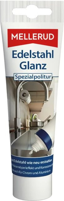 Mellerud Spezialpolitur Edelstahl Glanz Silber Weiß 75 ml - Bild 1
