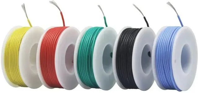 Beteno Elektrodraht aus weichem Silikon, 18 AWG verzinnter Kupferdraht, 5 Farben, jeweils 5 m Länge - Bild 1