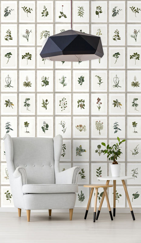 MINDTHEGAP Wandtattoo Botany WP20153 Mural in Beige und Grün mit floralem und botanischem Design aus Vlies - Bild 2