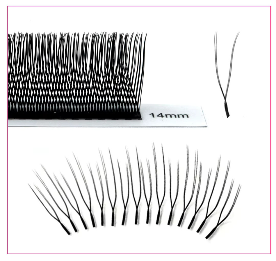 TDANCE Wimpernverlängerung, PBT, C D, 8–15 mm, Mix, Wispy - Bild 3