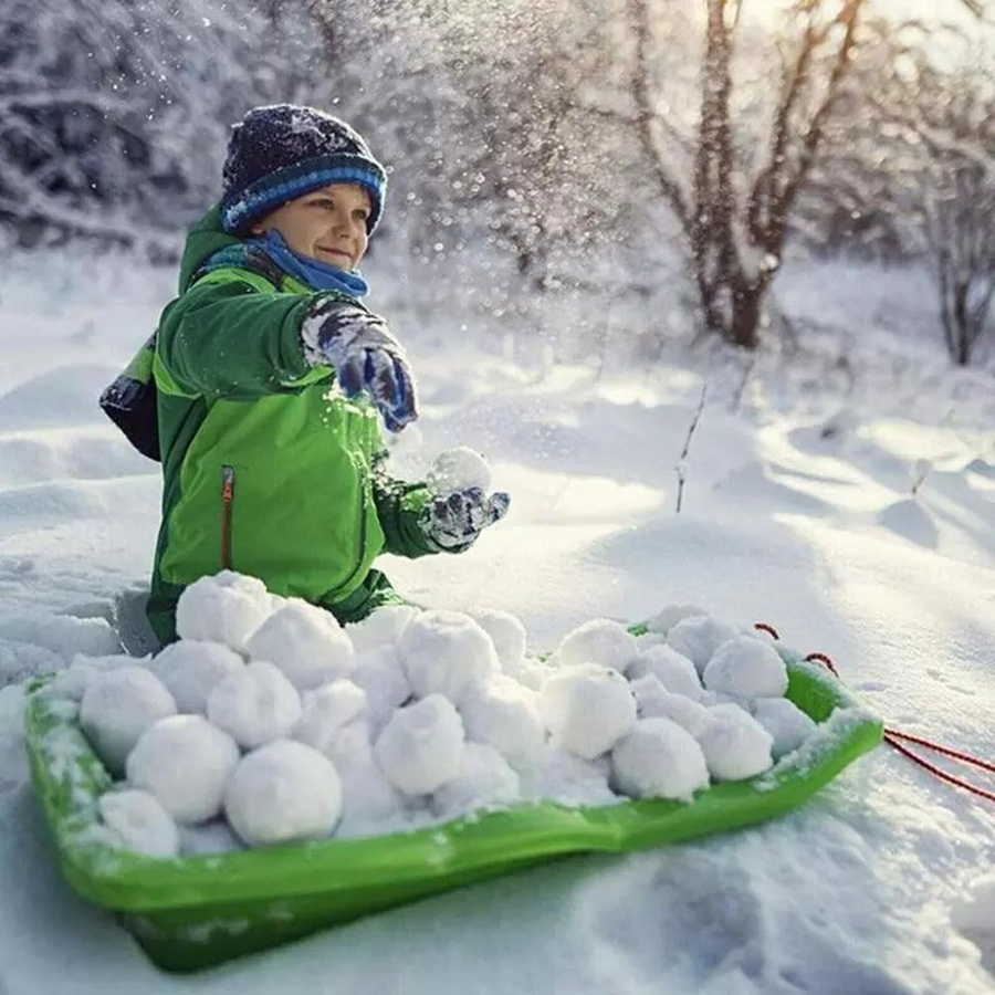 Wosawe Outdoor Sports Künstliche Schneebälle für Schneeballschlacht, 50-teiliges Set, weiß - Bild 3