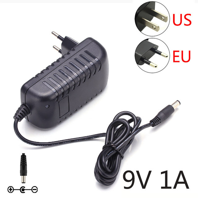 Lamakoki Netzteil AC/AC 9V 1A mit negativer Polwendung für BOSS PSA-120T Gitarreneffektpedale in Schwarz - Bild 1