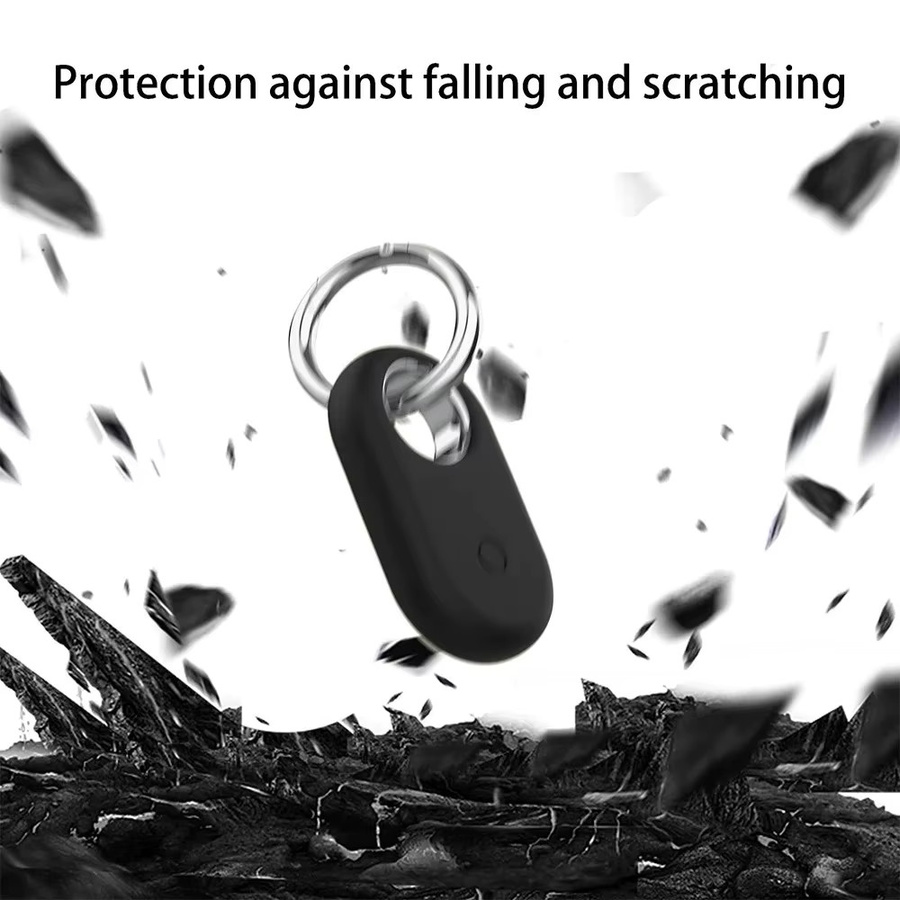 Samsung Silikon-Schutzhülle für Galaxy SmartTag 2 mit Schlüsselanhänger in Schwarz - Bild 3
