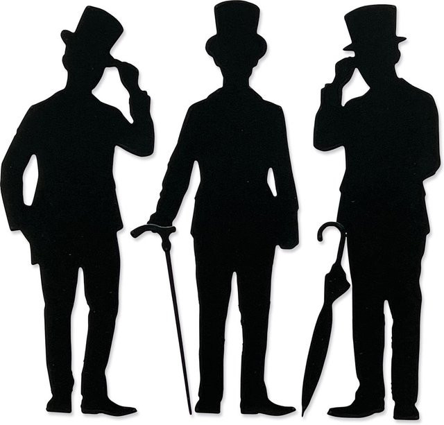 Sizzix Thinlits Stanzschablone Gentlemen by Tim Holtz - Bild 1