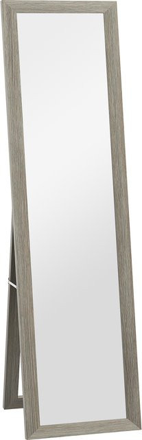 HOMCOM Ganzkörperspiegel Rechteckig in Grau zum Aufstellen oder Aufhängen, B/H: 37 x 157 cm - Bild 1