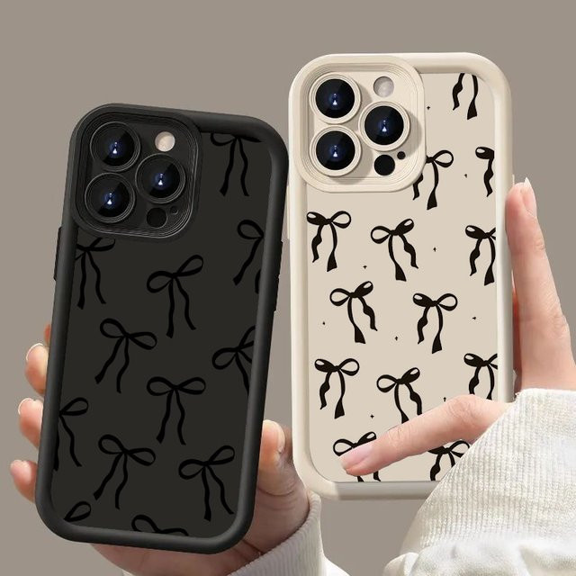 Schwarze Silikon-Handyhülle mit Schleifendruck für Xiaomi Redmi Note 14 13 12 11 Pro Plus 5G 12S 11S 15C 14C 13C Cover - Bild 1