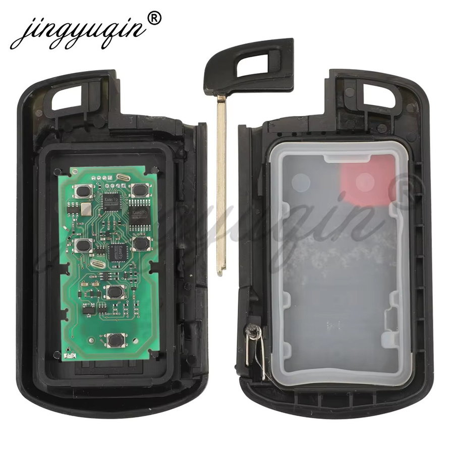 Jingyuqin Smart Keyless Go Remote Key Fob für Toyota Vellfire Sienna 2011-2020, 6 Tasten, 314,3 MHz, 4D74 Chip, Farbe: Silber - Bild 4