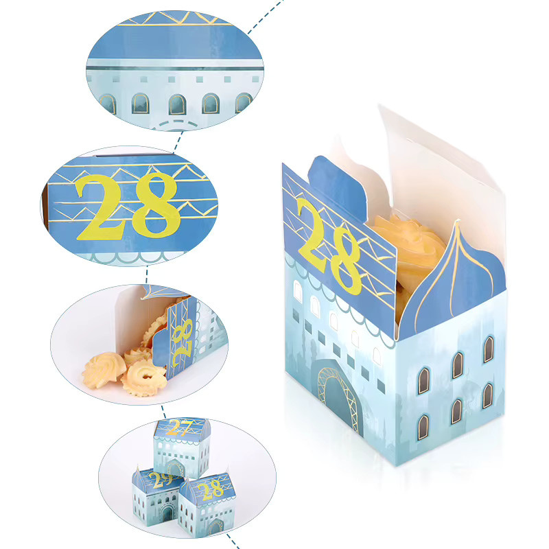 30 Stück Ramadan Countdown Candy Box Set mit Nummernaufklebern als Eid Mubarak Adventskalender und islamische Party-Dekoration in Multicolour - Bild 3