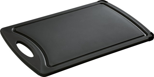 Schneidbrett Zassenhaus EASY CUT Schwarz aus Kunststoff, B/T/H: 37,6 x 25,2 x 0,18 cm - Bild 1