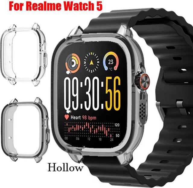 Realme Schutzschale für Realme Watch 5, Kunststoff, Schwarz - Bild 1