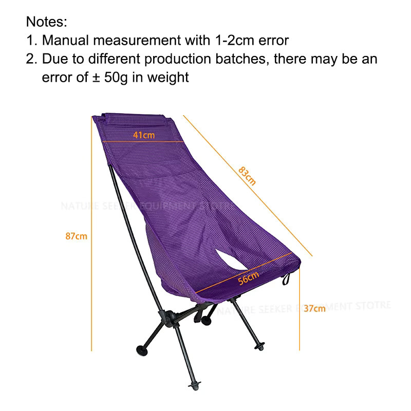 Ultraleichter Campingstuhl Coolcamp 7er-Serie aus Dyneema und Magnesium-Aluminium-Legierung in Schwarz - Bild 2