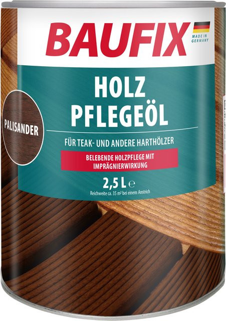 Baufix Holz-Pflegeöl Palisander in seidenmatt, 2,5 l - Bild 1
