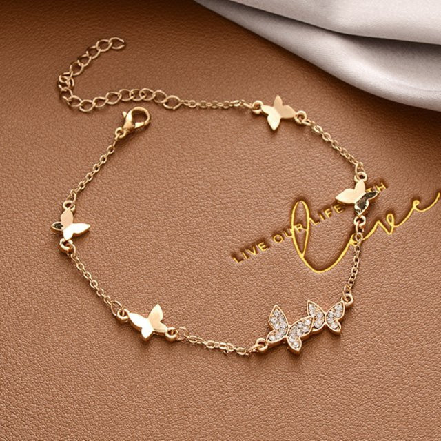 Armband, Schmetterling Anhänger, Mädchen - Bild 1