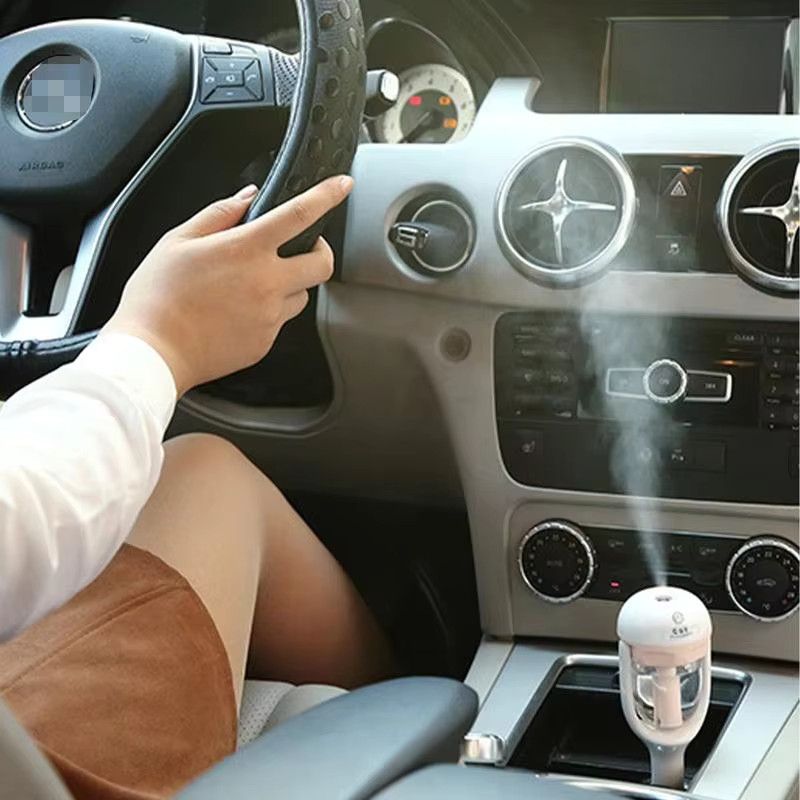 KJOY Mini-Ultraschall-Luftbefeuchter mit Aromadiffusor und weichem Licht, tragbarer Luftreiniger für Schlafzimmer und Auto - Bild 2