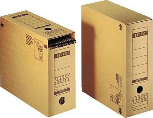 Leitz Archivbox A4 aus FSC-zertifiziertem Papier in Braun, B: 12 cm, H: 27,5 cm, T: 32,5 cm - Bild 1