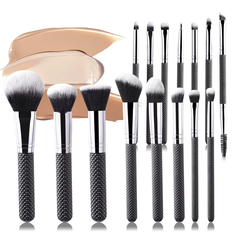 Ronshadow Make-up-Pinsel Set, 15-teilig, Schwarz, Unisex - Bild 7