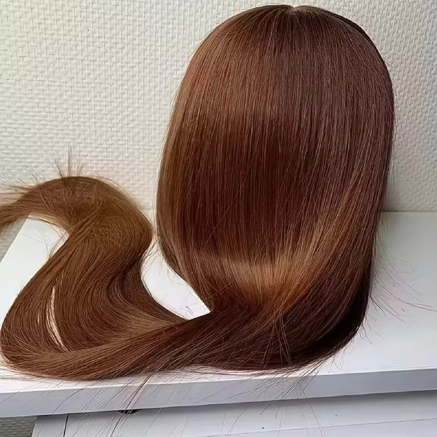 TAHIKIE HD Lace Front Perücke, Remy Echthaar, Schokoladenbraun, 30-40 Zoll - Bild 2