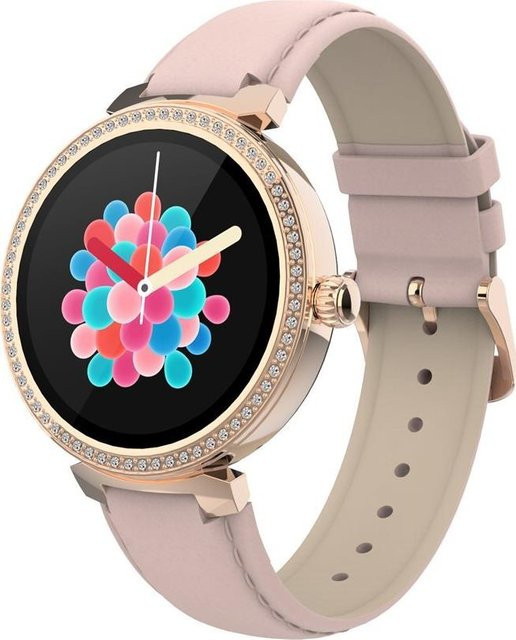 Denver Smartwatch, Roségold, Leder, 3 cm, Unisex - Bild 1