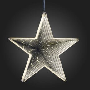 Hellum LED-Stern zum Hängen, 42-flächig, warmweiß, modern und geometrisch - Bild 1