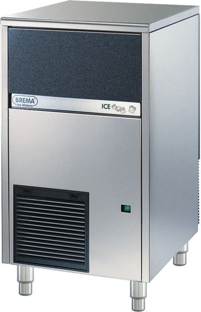 Brema Eiswürfelbereiter luftgekühlt, Silber, B/H/T: 50 x 91 x 58 cm - Bild 1
