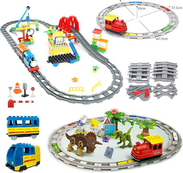 Yiuiuly Zug Sets Bausteine, Eisenbahn Track, Bunt / Mehrfarbig - Bild 1