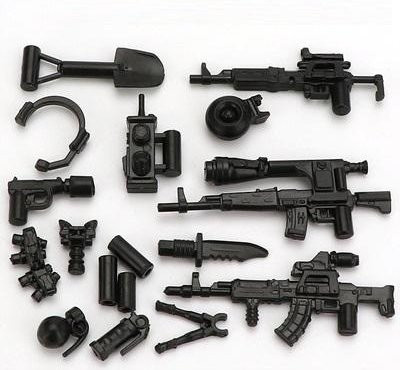 Militärwaffen-Pack Armee-Waffe Mini-Actionfiguren Zubehör, SWAT-Soldat Baustein-Montage, ab 14 Jahren - Bild 1