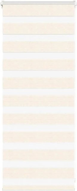 vidaXL Doppelrollo Day & Night in Marmorbeige aus Polyester, Breite: 60 cm, Höhe: 100 cm - Bild 1