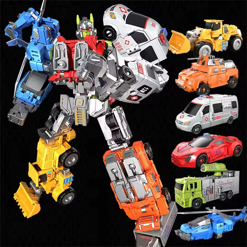Fondjoy Transformationsspielzeug-Roboter, 6-in-1-Anzug, Legierungsversion, Roboter - Bild 2