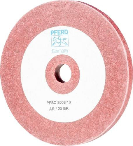 PFERD Poliflex Schleifscheibe SC Durchmesser: 80 mm, Breite: 8 mm, Bohrung-Ø: 10 mm, Körnung: 120, Farbe: Pink/Rot - Bild 1