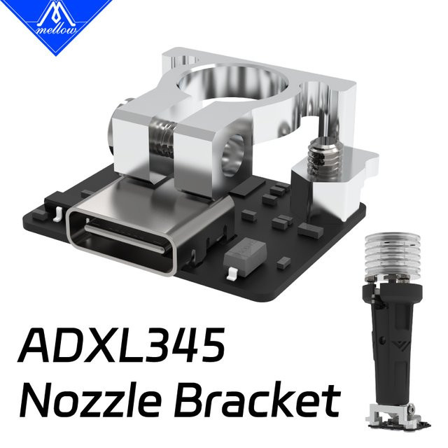 Mellow ADXL345 Aluminium V6 Düsenhalterung für 3D-Drucker in Silber - Bild 1