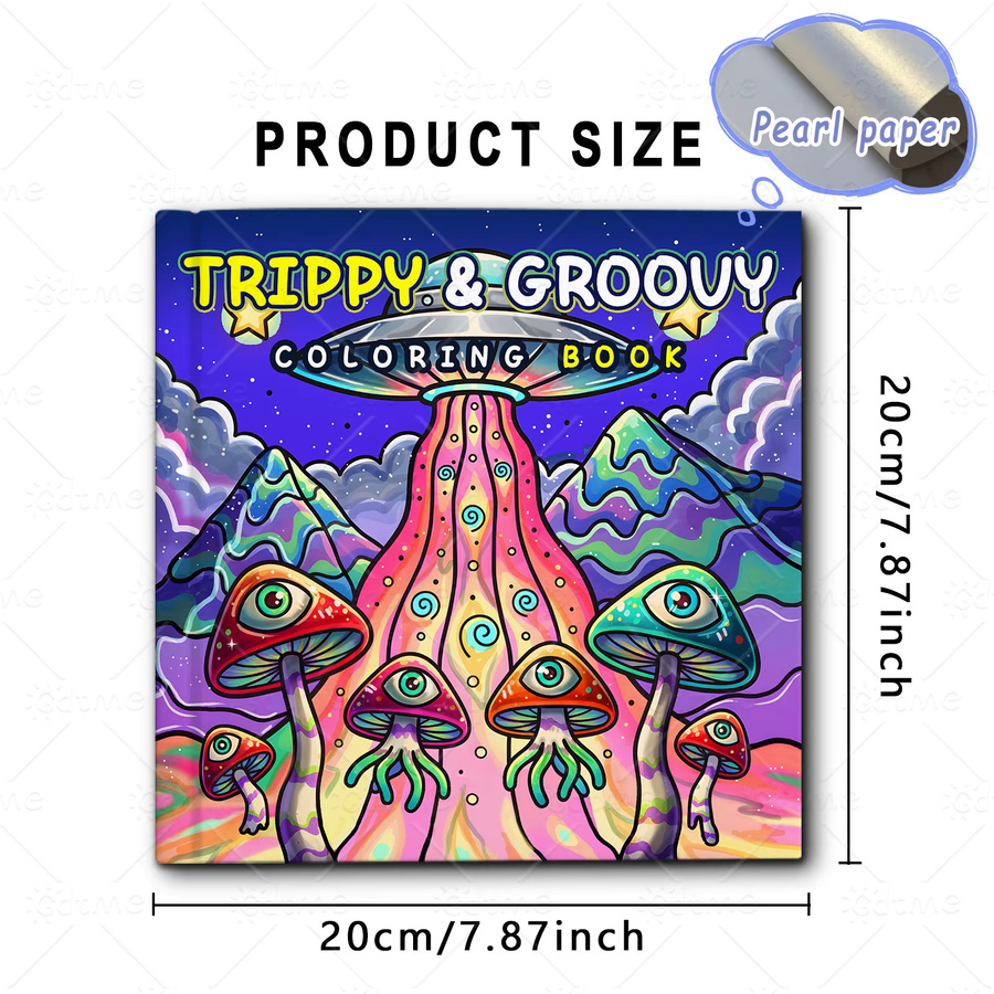 TRIPPY & GROOUY Malbuch, mit Kühnen und Einfachen Mustern, für Erwachsene - Bild 4