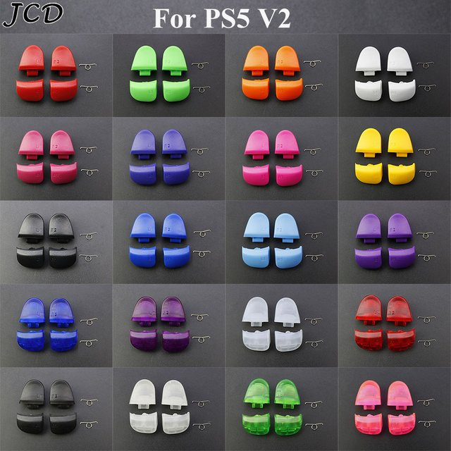 JCD Ersatzteil-Set für PS5 V2.0 BDM-020 Controller: Gelbe L1 R1 L2 R2 Trigger Schultertasten und Federn - Bild 1