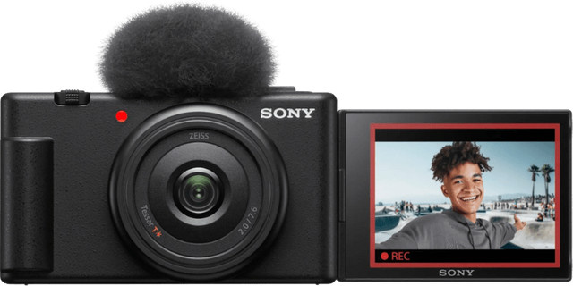 Sony ZV-1F Compact Camera mit 1-Zoll-Sensor in Schwarz - Bild 1