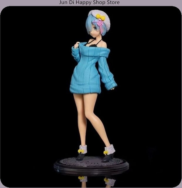 Bandai Re:Zero Rem Figur, 23 cm, blau, Kunststoff - Bild 1