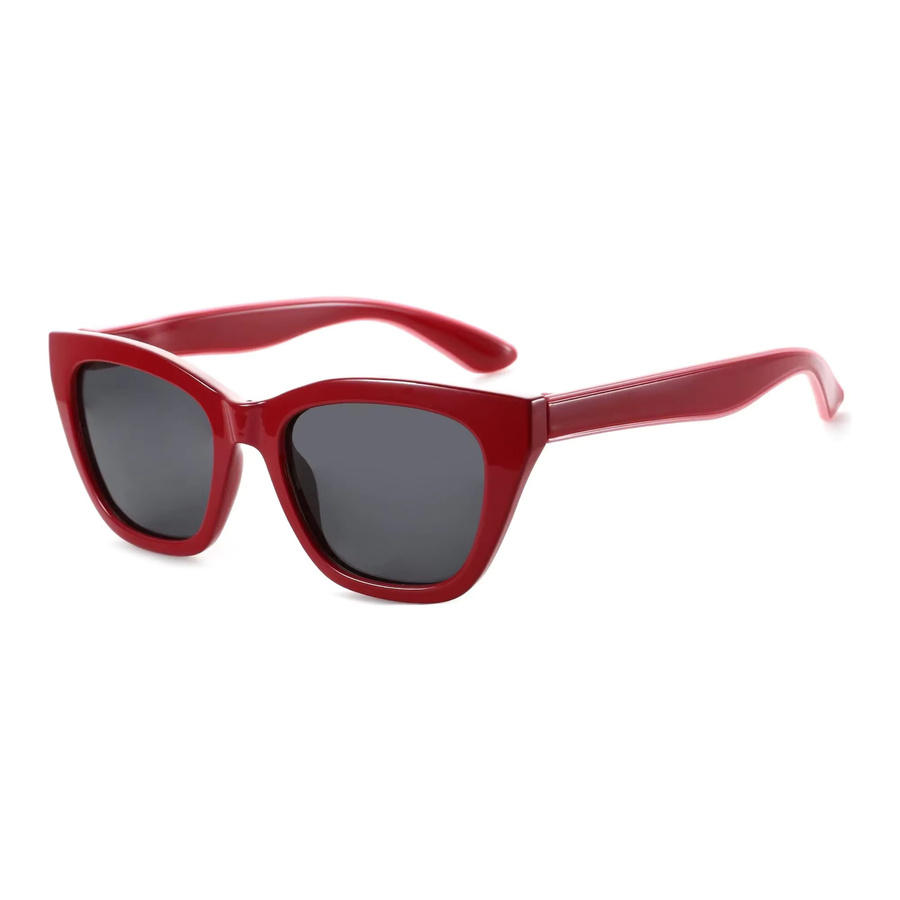 BLUEMOKY Sonnenbrille Cat-Eye, Metall, Vollrand, rot, Damen - Bild 2