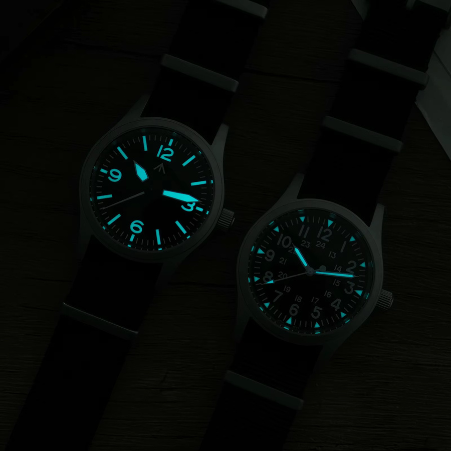 Militado Armbanduhr, Quarz, Edelstahl, Saphirglas, Textil/NATO, Schwarz, Unisex - Bild 6