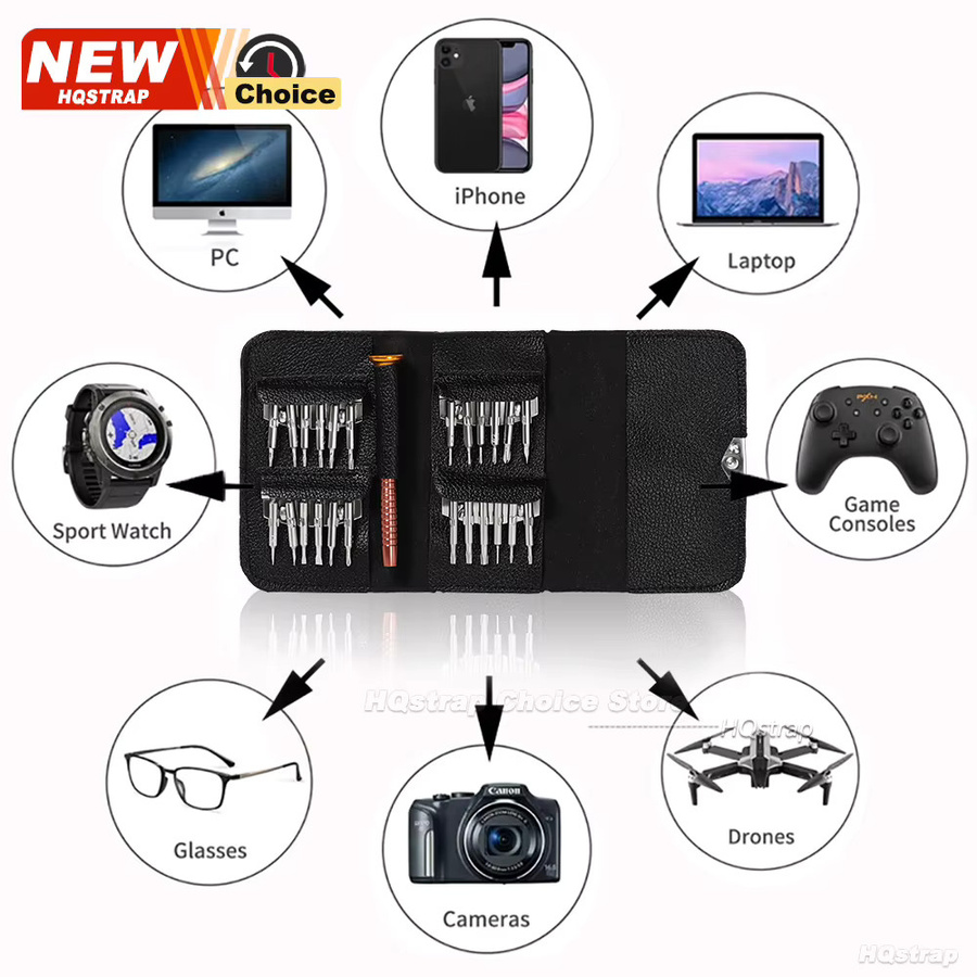 HQstrap Uhrenreparatur-Werkzeug-Set, 25-in-1, Unisex - Bild 5