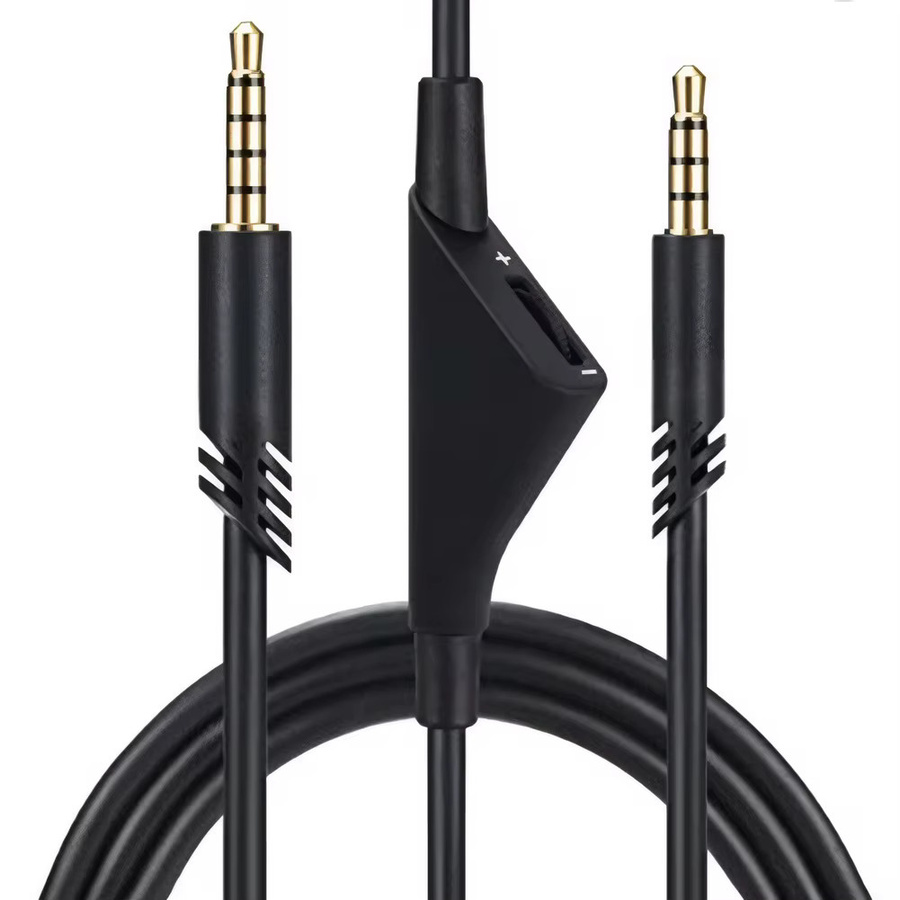 ALLOET Ersatzkabel mit Lautstärkeregelung für Astro A10 A30 A40 A50 Headsets, 2,0 m Aux-Kabel mit 3,5 mm Klinke, Schwarz - Bild 2