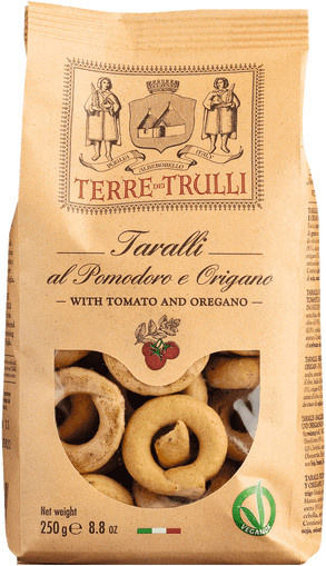 Terre dei Trulli Salzgebäck Tomate und Oregano 250 g - Bild 1