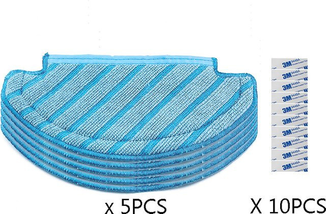 5 Stück Staubsauger-Mopptücher für Ecovacs Deebot T8 AIVI und T8 MAX in Blau - Bild 1