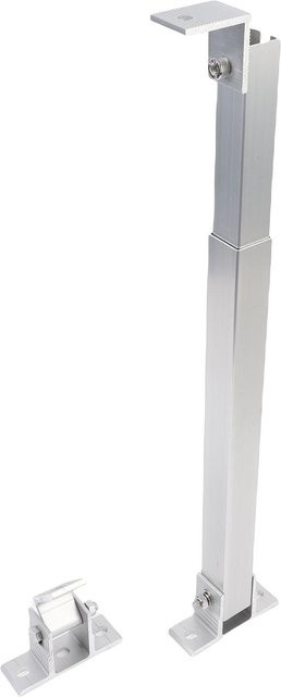 Aimo Neigbare Solarmodulhalterung aus Aluminium in Silber, verstellbar zwischen 15 und 30 Grad für Wohnmobile - Bild 1