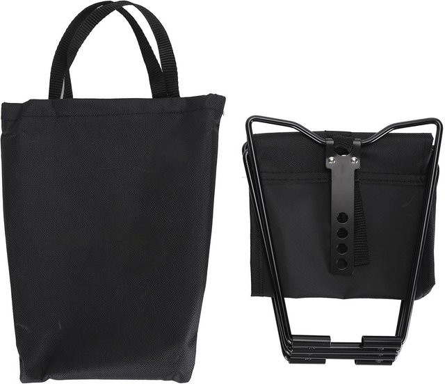 GoolRC Tragbarer Klapphocker für den Außenbereich in Schwarz mit Tragetasche und Miniaturtisch für Picknick und Grillen - Bild 1